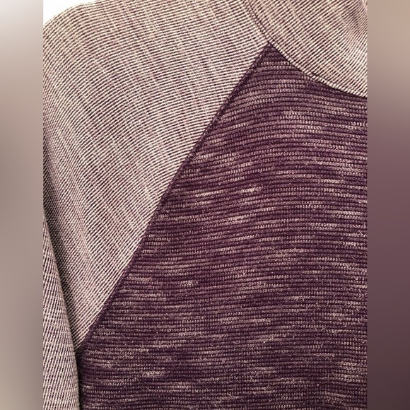 Weekends by Chicos Purple Spacedye Full Zip Jacket Size 2 Large - Picture 6 of 16